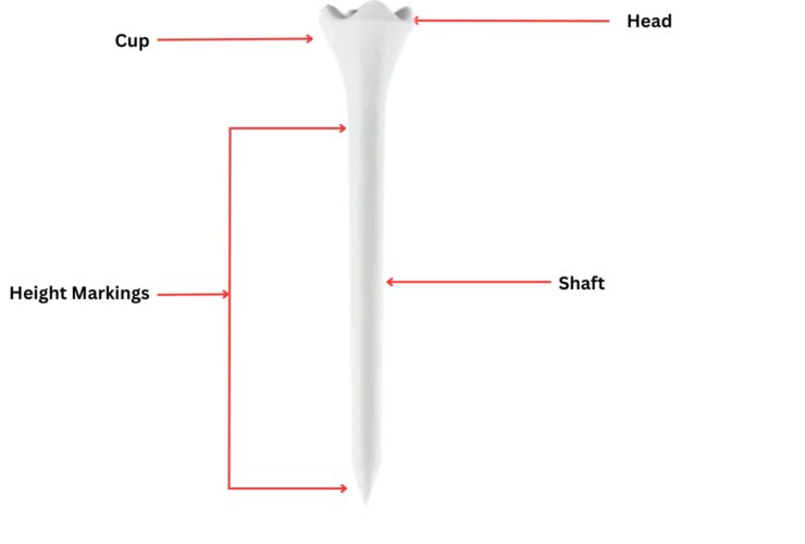 plastic golf tees